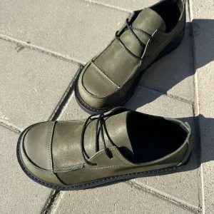 Handmade Women Suede Shoes Wide Toe Box Leather