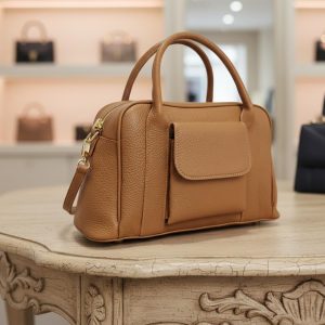 Classic Cowhide Handbag Genuine Leather Shoulder Bag With